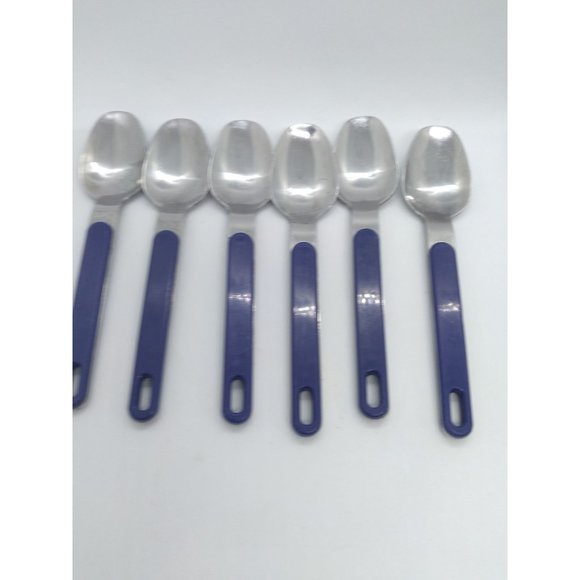 Ginkgo Stainless Korea Blue plastic hanging handle pierced HTF - Picture 5 of 9